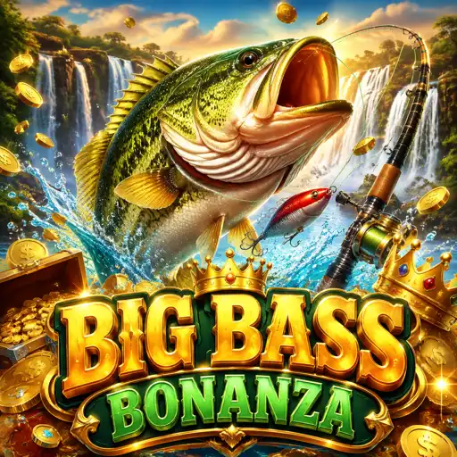 Capa do Big Bass Bonanza com pescador e iscas